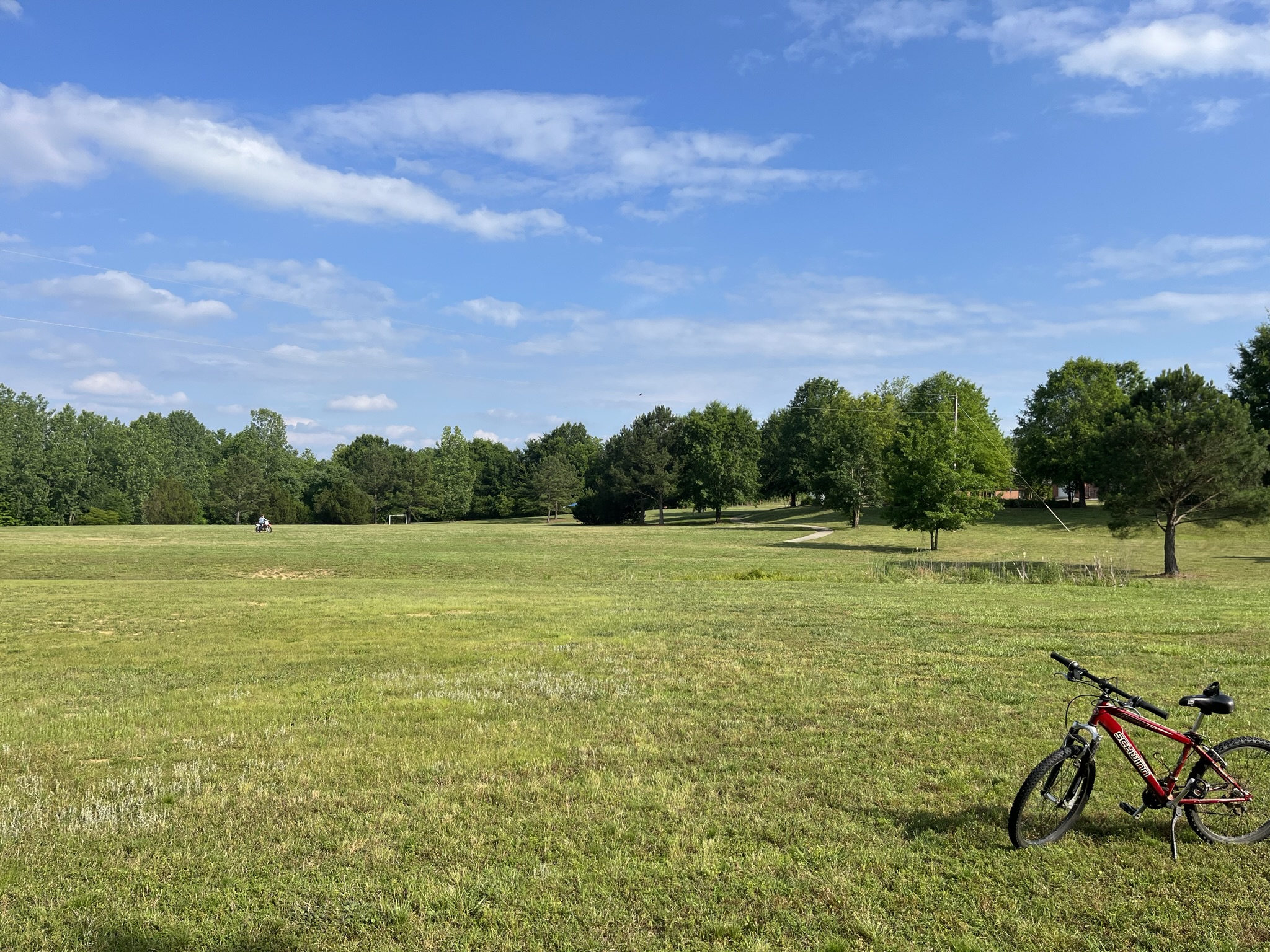 Michael learning to ride CRF80F