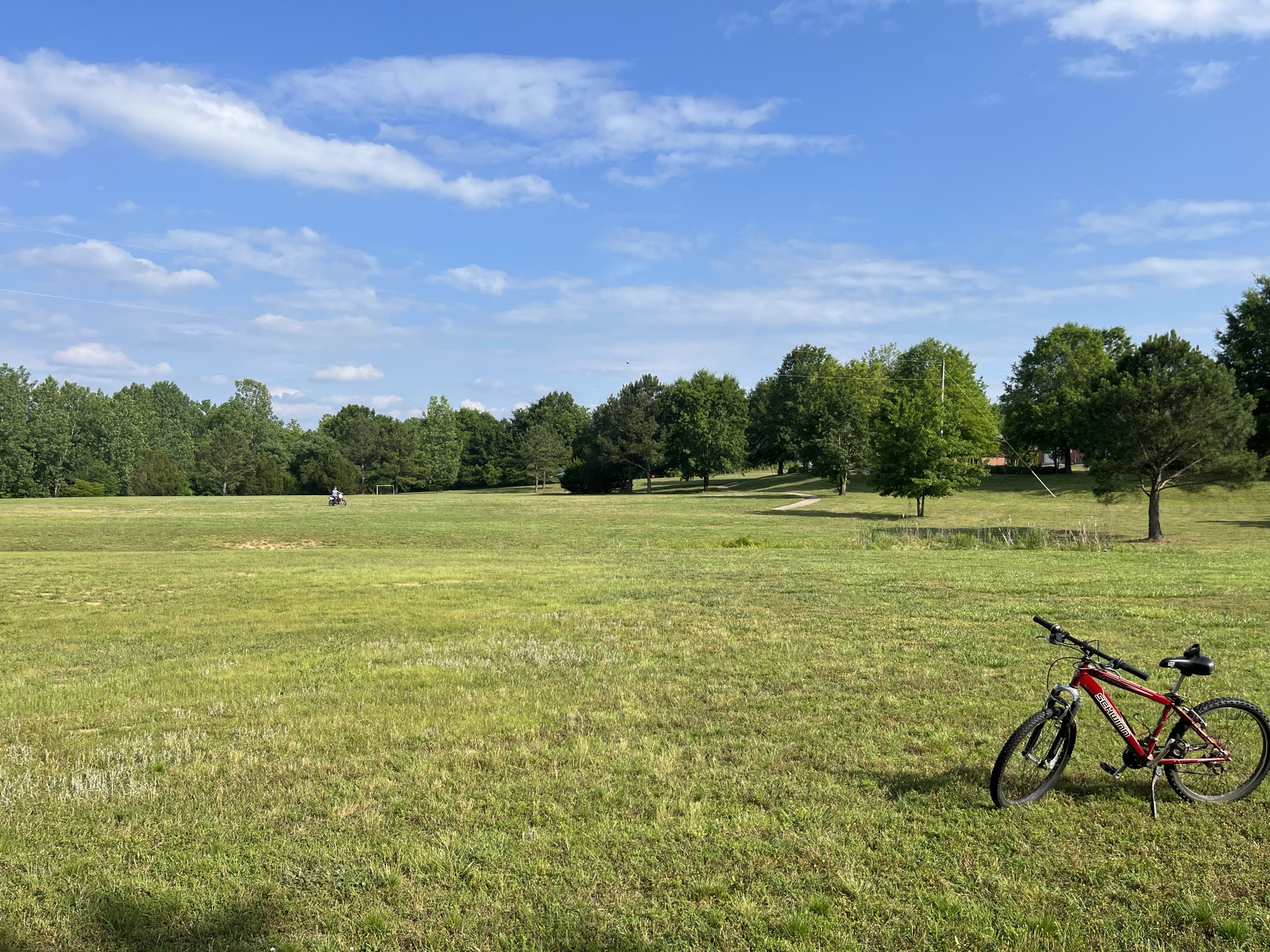 Michael learning to ride CRF80F