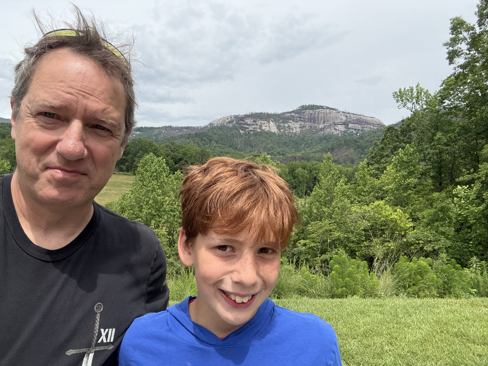 Tim and Michael at Table Rock Mountain