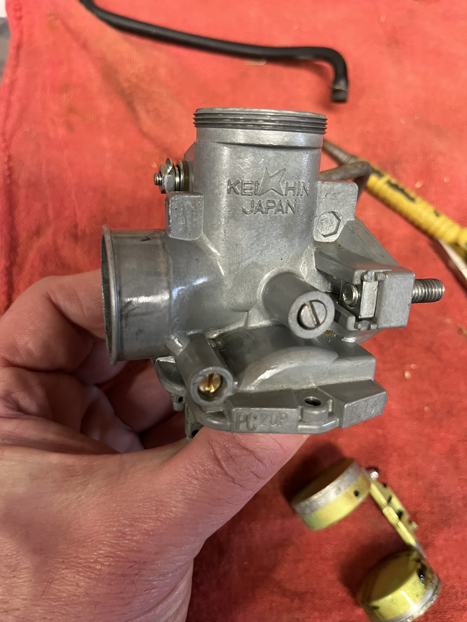 Keihin carburetor outlet side